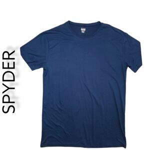 SPYDER T-Shirt Blue Green. Size M